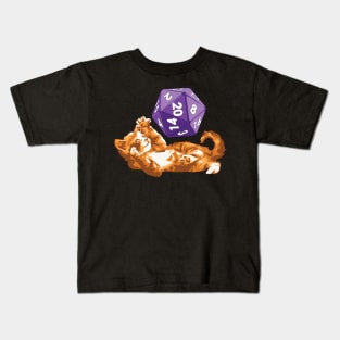 Kitten RPG D20 Kids T-Shirt